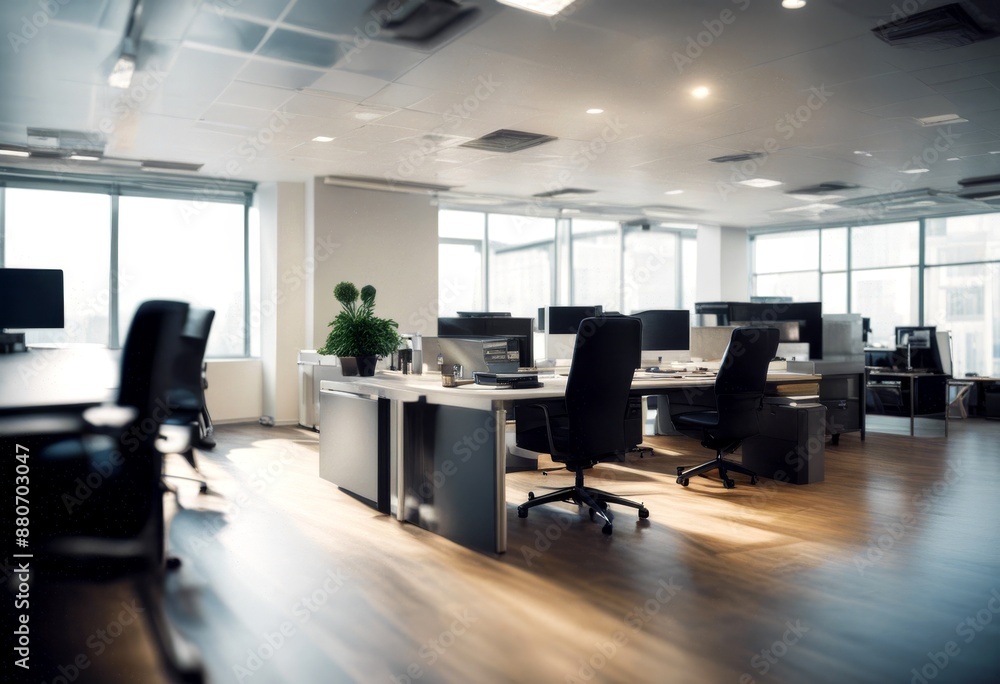 Aufkleber concept office new three-dimensional render rendering view business blank workspace estate template 