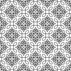 Fototapeta premium Repeat patterns.Abstract shapes from lines. Vector graphics for design, prints, decoration, cover, textile, digital wallpaper, web background, wrapping paper, clothing, fabric, packaging, cards.