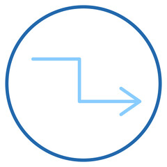 Vector Icon right direction, arrow, sign, side