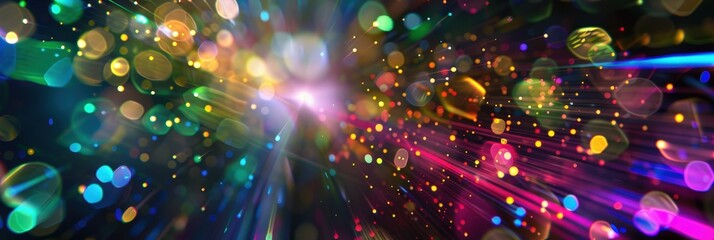 Fototapeta premium Abstract Colorful Light Burst