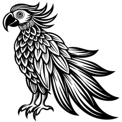 elegant macaw with vibrant feathers 2 Vector Design and illustration