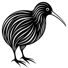 minimalist kiwi bird with smooth lines 2 Vector Design and illustration