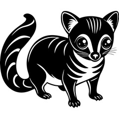 simple stylized kinkajou Vector Design and illustration