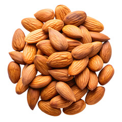 Fototapeta premium almonds on transparent background
