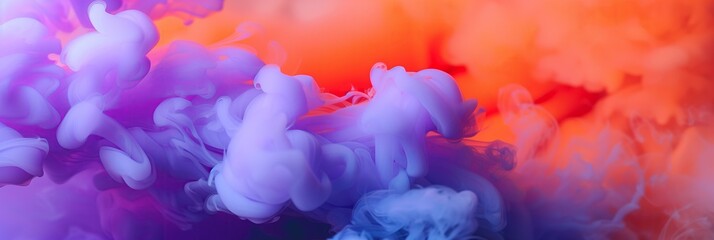 Fototapeta premium purple and orange smoke background for Halloween