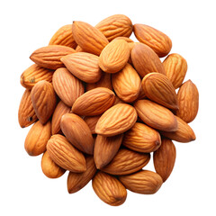 Fototapeta premium almonds on transparent background