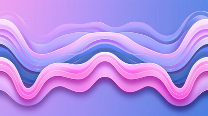 Pink and purple gradient wavy abstract background