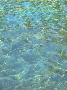 Sea clear turquoise water surface 