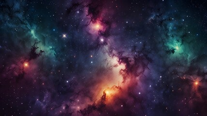 Fototapeta premium Beautiful colorful galaxy and star background, illustration pattern