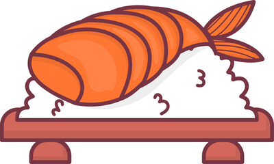 Cute Sushi Illustration Collection Food
