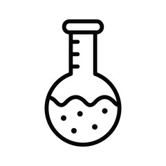 Chemical flask, well designed icon of lab experiment, business experiment vector