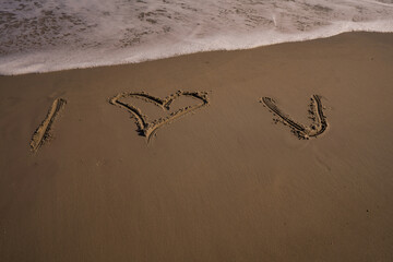 inscription on the sand