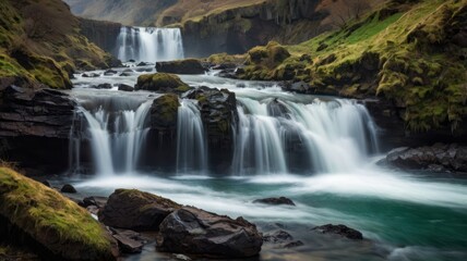 Fototapeta premium waterfall in the forest