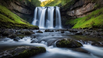 Fototapeta premium waterfall in the forest