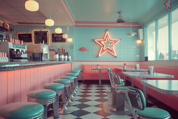 Vintage american diner