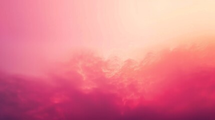 Fototapeta premium Pink and Yellow Sunset Clouds in the Sky