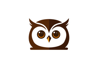 owl head logo template logo icon vector illustration