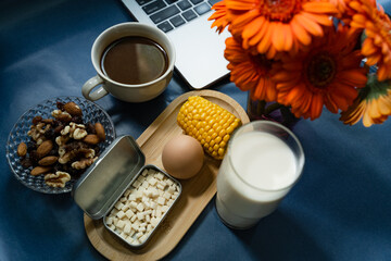 cup of coffee and notebook