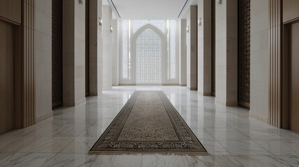 Fototapeta premium Modern mosque security systems with cutting-edge technology, guaranteeing peace of mind and safety for all guests attending.