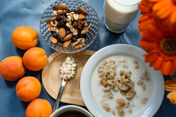 muesli with yogurt and fruit