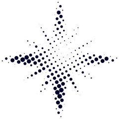 Halftone Sparkle Shape