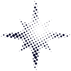 Halftone Sparkle Shape