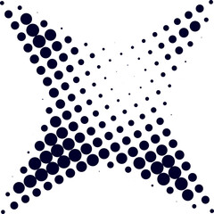 Halftone Sparkle Shape