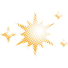 Halftone Sparkle Shape