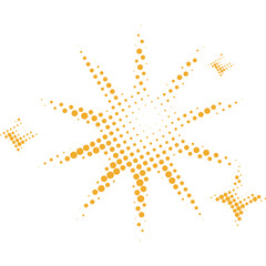 Halftone Sparkle Shape