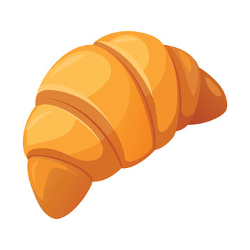 illustration of Croissant Food Isolated