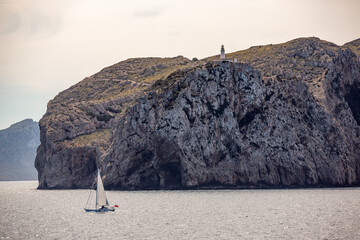 Küste Mallorcas um das Cap Formentar herum