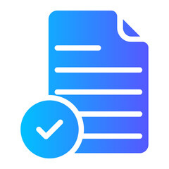 checklist gradient icon