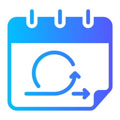 schedule gradient icon