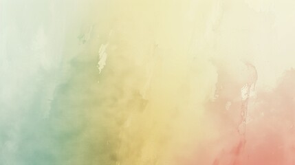 Abstract Watercolor Background With Green, Yellow, And Pink Colors