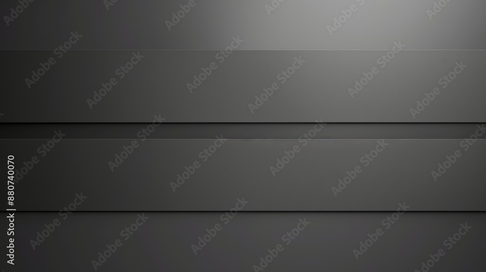 Poster abstract grey background with horizontal lines and subtle lighting