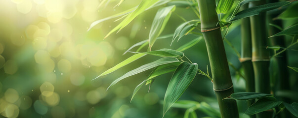 green bamboo forest