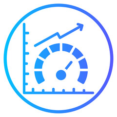 metrics gradient icon