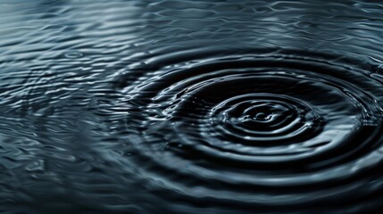 Ripples in Still Water, Blue and Black, Surface of a Pond