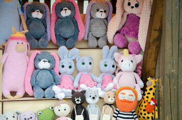 Designer soft knitted toys for sale