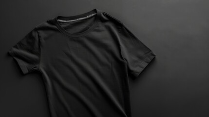 T shirts in black with blank area