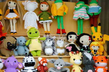 Designer soft knitted toys for sale
