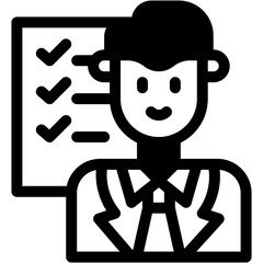 Vector Icon Management, Manager, Project Manager, Business Operations, User