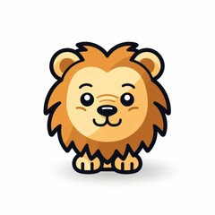 Animal icon on a white background Created with Generative AI technology