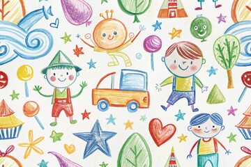 Charming Kids Illustration for Children's Books and Educational Projects