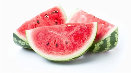 Watermelon fruit on white background