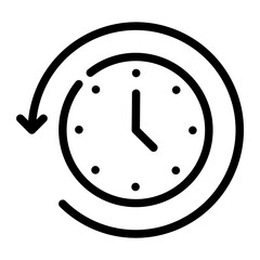 reduce time line icon