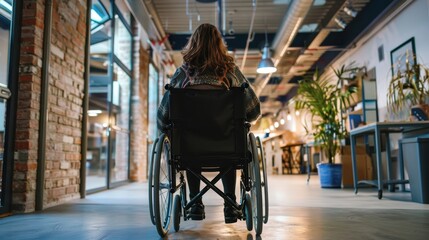 Active Inclusion - Person in Wheelchair Volunteering at Community Center