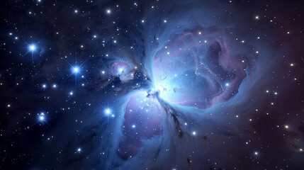 Fototapeta premium Nebula in deep space with stars