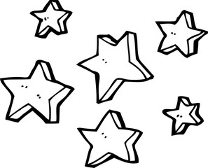 Cartoon Stars Vector Illustration