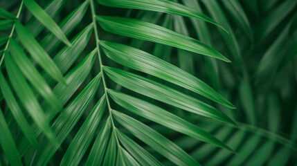 Palm tree leaves